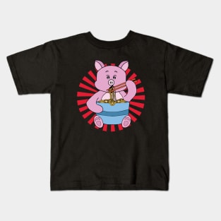 Pig Ramen Kids T-Shirt